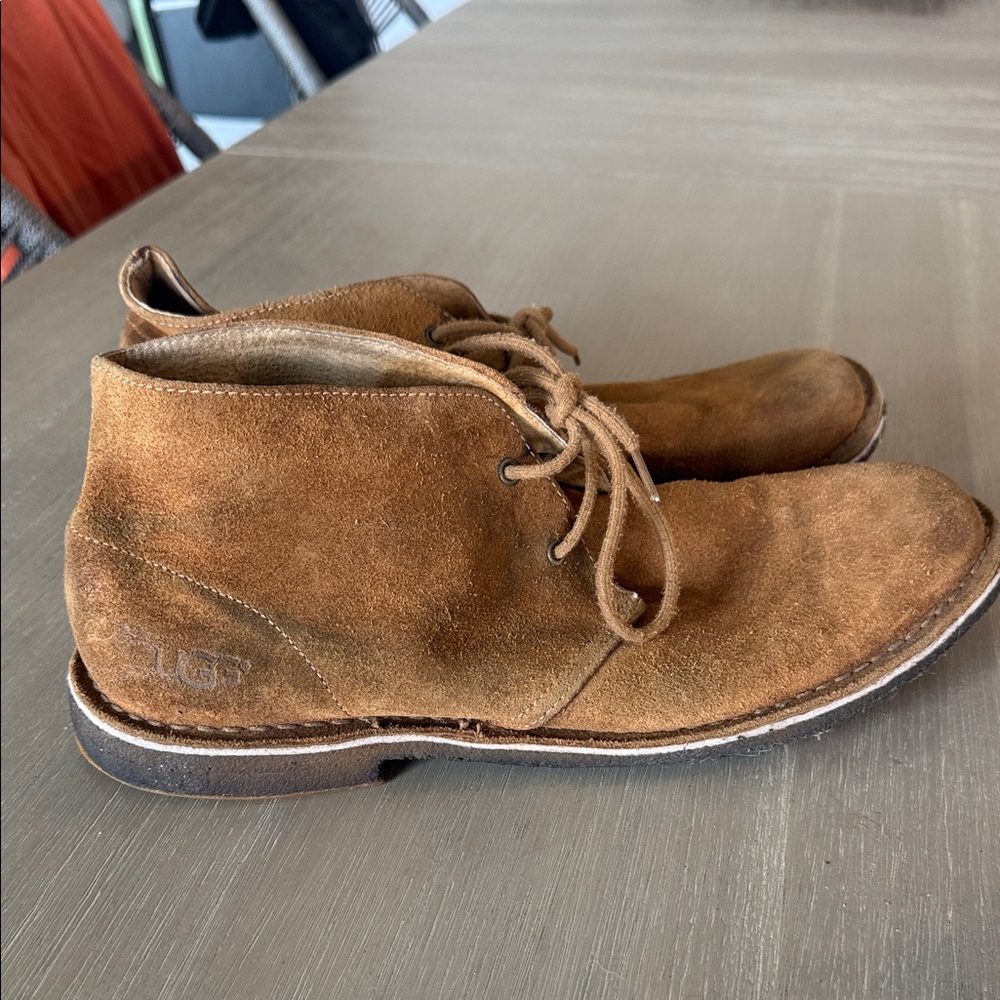 Ugg Men's 13 Tan Suede Shoes - Picture 2 of 6
